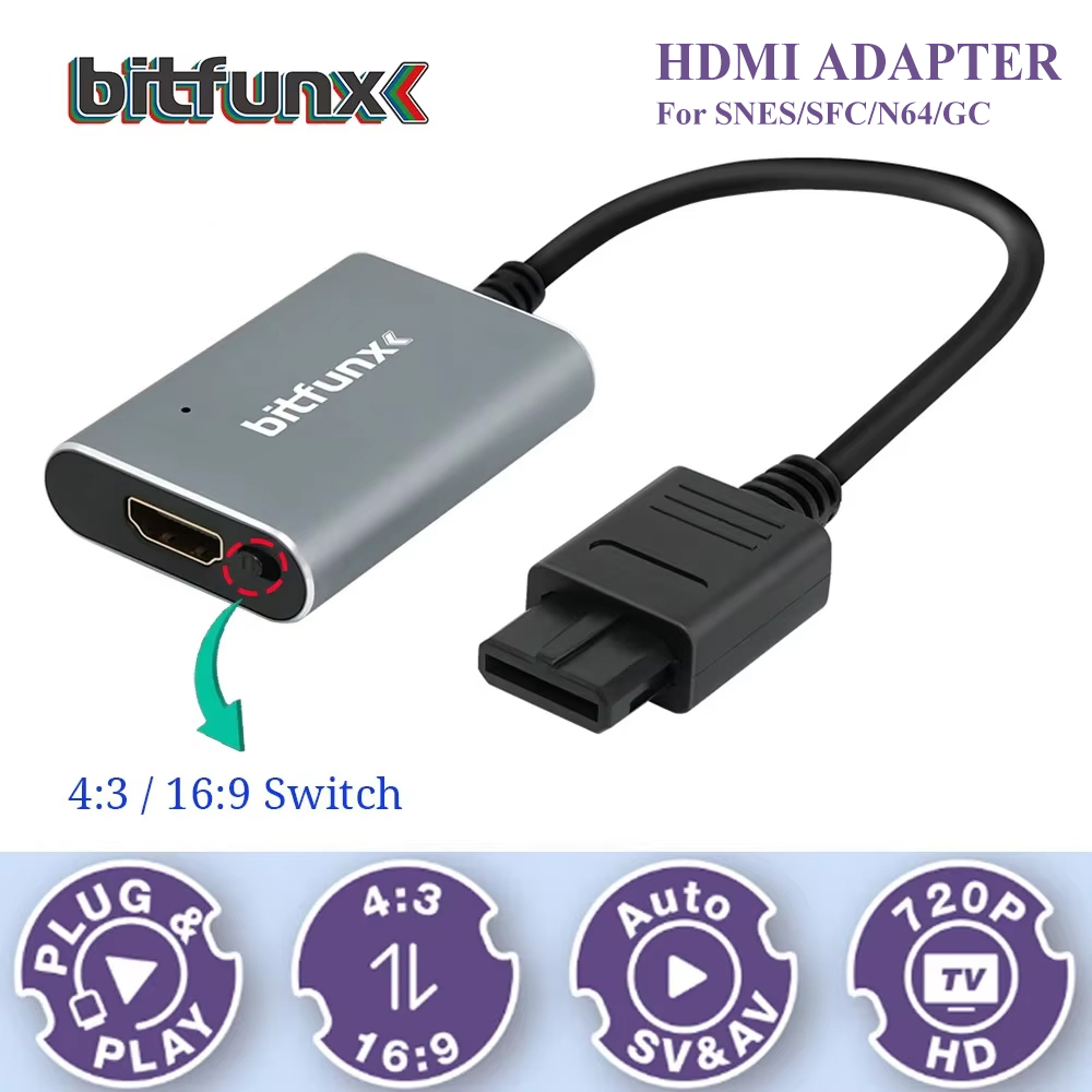 Retro Gaming Kiosk - Bitfunx 720P Svideo / AV To