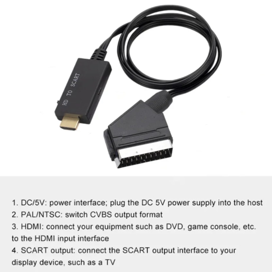 HDMI-compatible to SCART Conve - đánh giá và giá Scart To Hdmi