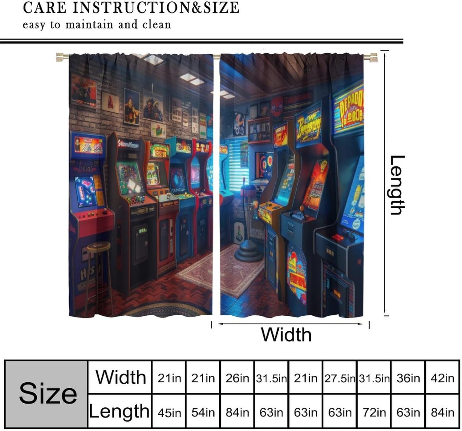 90s Arcade Blackout Curtains G - đánh giá và giá Retro Gaming Youtube