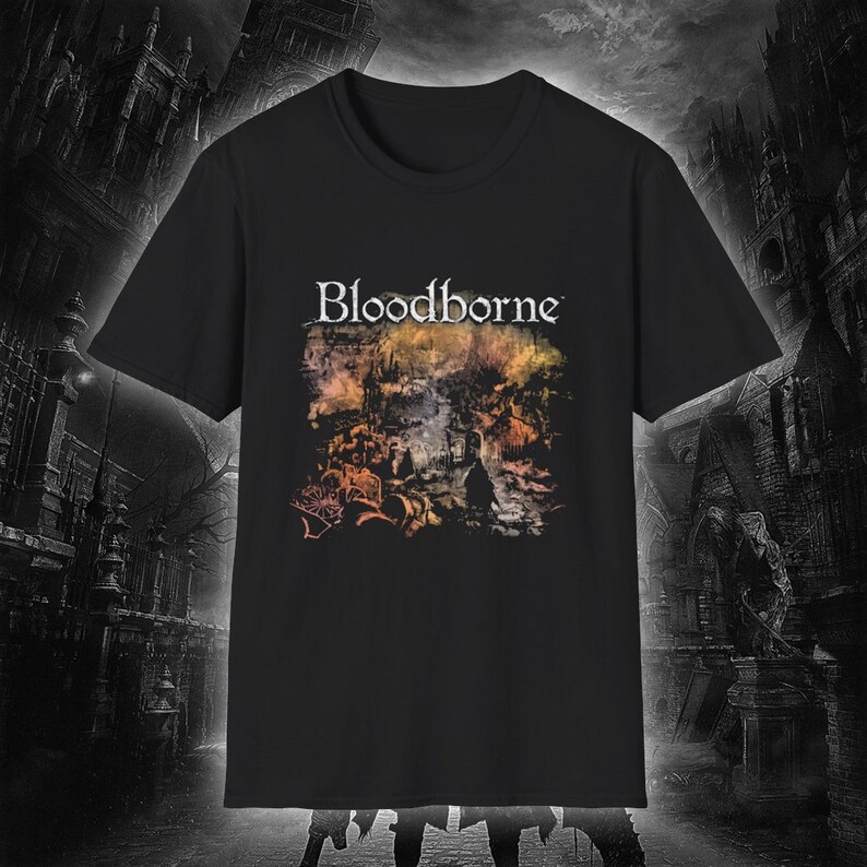 Bloodborne Dark Souls Gaming T - đánh giá và giá Retro Gaming T Shirt