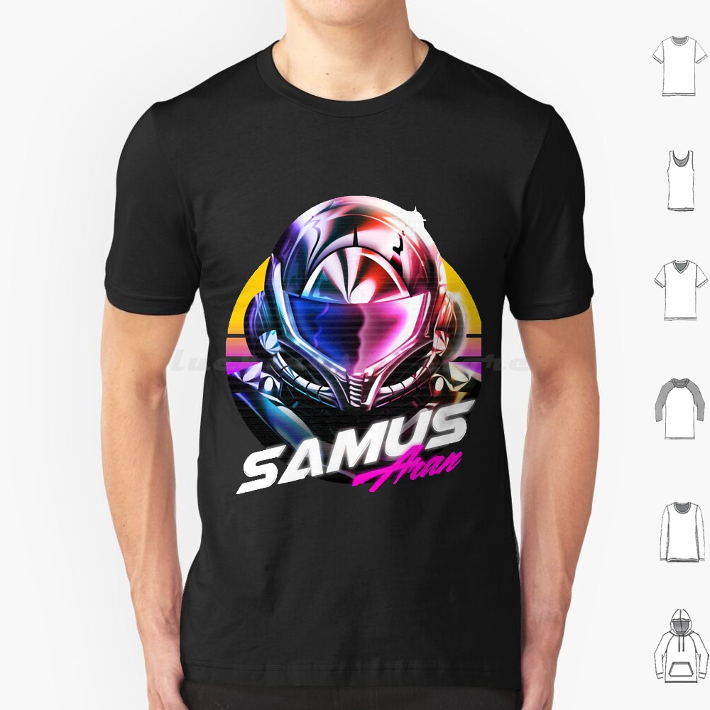 Samus Aran T Shirt 6xl Cotton  - đánh giá và giá Retro Gaming T Shirt