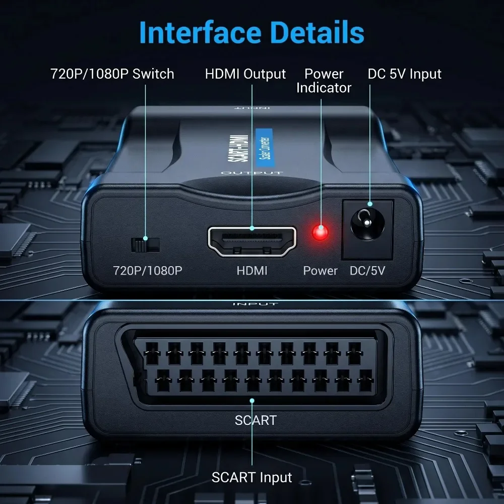 SCART to HDMI-compatible Conve - đánh giá và giá Scart To Hdmi